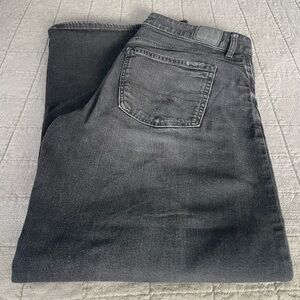 AE Women's Dreamy Drape Stretch Low-Rise Baggy Wide-Leg Jeans Size 10 regular